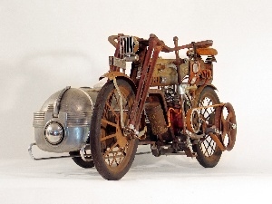 1909, Harley Davidson, antique, Motorbike