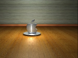 logo, 3D, Apple