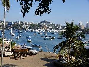 Acapulco, motorboat, sea, Mexico, Yachts