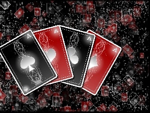 four, aces, Cards