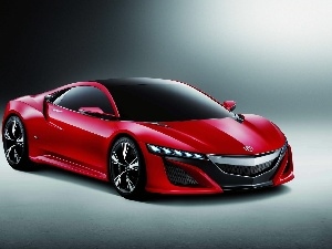 Acura NSX, Red, Prototype