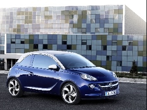 Opel, adam, blue