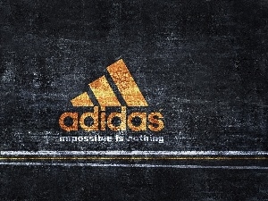 logo, adidas, Yellow