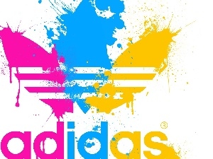 adidas, logo, Tricolour, fuzzy