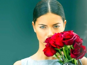 roses, Adriana Lima