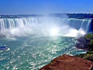 agitated, Tours, waterfall, water, Niagara Falls