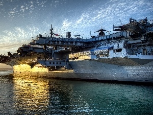 sea, aircraft carrier