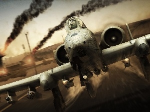 airport, Start, plane, A-10 Thunderboold