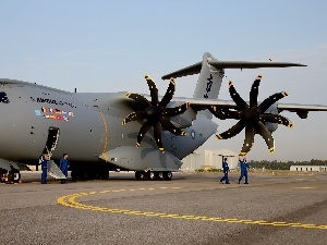 airport, Propellers, Airbus A400M
