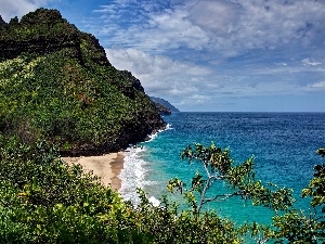 Aloha State Hawaje, Coast, Ocean, Beaches