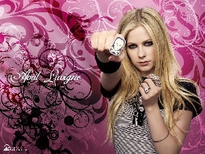 an, lectern, Avril Lavigne