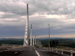 an, Millau, top, France, world, overpass