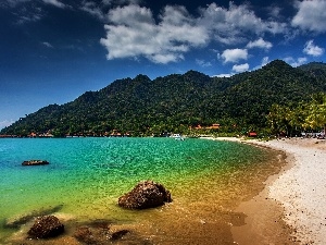Mountains, Andaman Sea, Beaches, Langkawi, Coast, Malaysia
