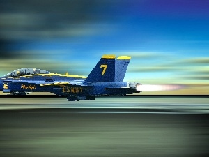 blue, angel, plane