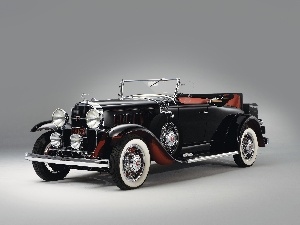 antique, Automobile, Buick, Black