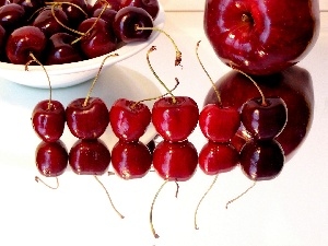Apple, cherries