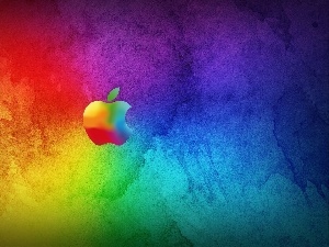 logo, Apple, color