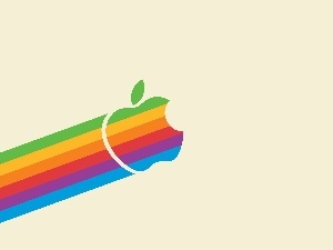 Apple, rainbow