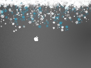 snow, Apple, flakes