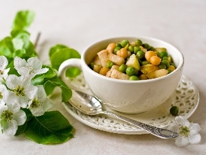 apple, Colourfull Flowers, soup, vegetable