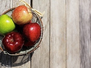 apples, basket