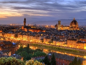 Arno, River, Italy, Florence