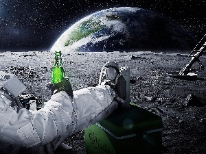 Universe, astronaut, Carlsberg