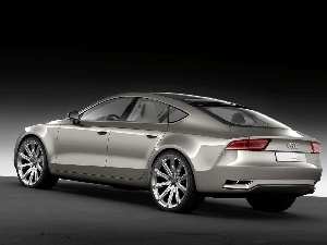 Audi A7, graphics, Back