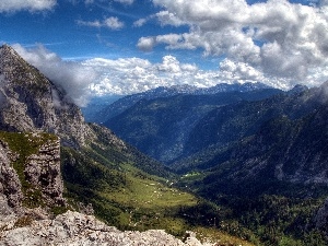 Austria, woods, clouds, beatyfull, Salzburg, Mountains