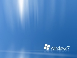 background, The luminous, Windows 7, Blue