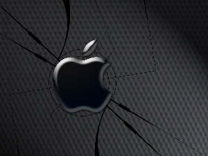 background, Black, Apple, logo