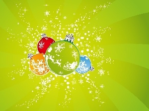 background, green ones, christmas, baubles
