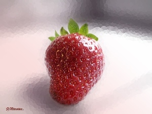 fuzzy, background, Strawberry