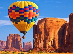 Sky, Balloon, canyon