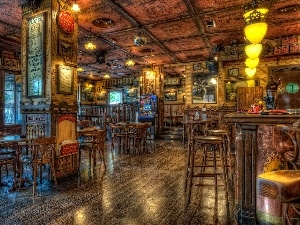 Bar, Stool, Restaurant, Tables
