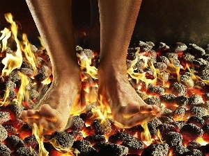 Big Fire, Foot, incandescent, Coals