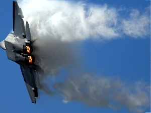 smoke, Big Fire, Lockheed Martin, F-22 Raptor