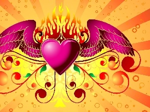 Big Fire, wings, Heart