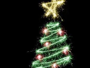 birth, christmas tree, God