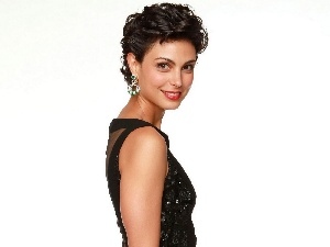 costume, Black, Morena Baccarin, ear-ring, profile