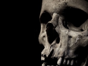 death, Black, skull