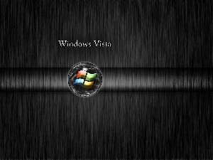 Black, background, Windows Vista