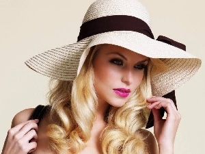 Blonde, Hat, Emma Blocksage