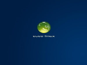 Blue, Linux, logo, background, Suse