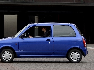 blue, Line, Daihatsu Cuore