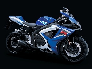 Blue, painting, Suzuki GSX-R750