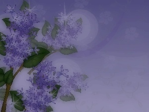 lilac, Blue, Twigs
