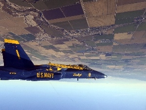 Blue Angel, Sky, plane, land