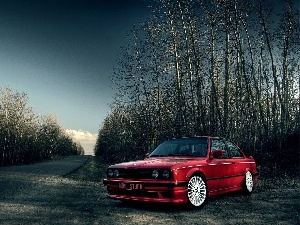 Bmw E30, M-Technik 2, Red