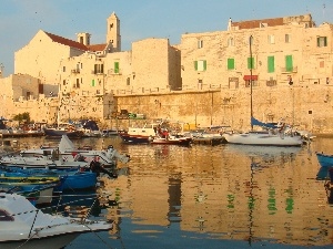 Boats, water, Giovinazzo, port